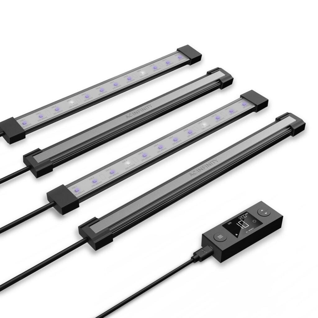 IONBEAM U4, barras de luz LED UV de espectro específico para cultivo, kit de 4 barras, 28 cm.