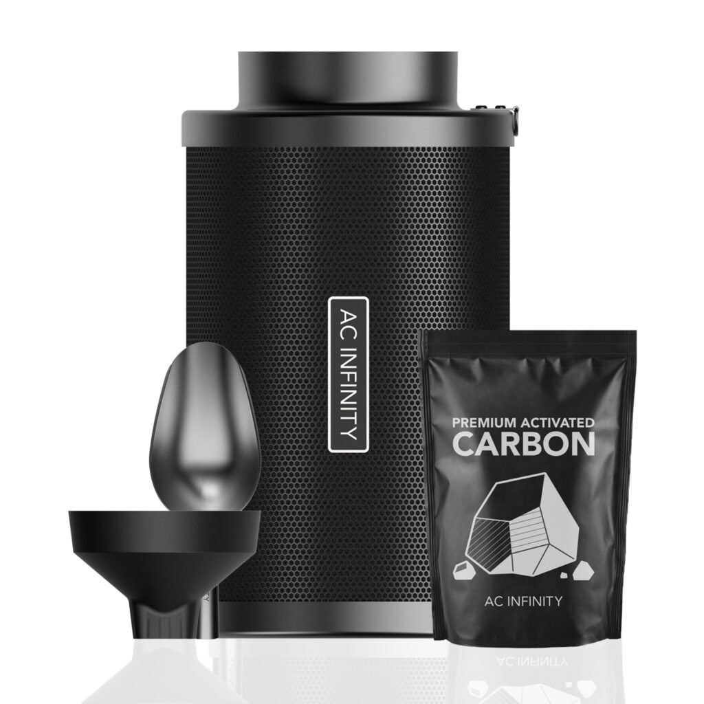 Kit de filtro de carbón recargable, con recarga de carbón, 6 pulgadas.